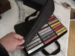 Carry bag for 30 audio cassettes