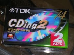 TDK CDing C74 Chrome Cassettes