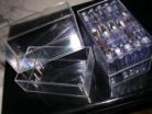 Unusual 5 way clear plastic cassette cases