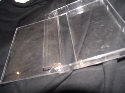 Double flat side by side clear cassette cases
