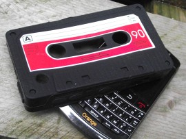 Blackberry phone cover, Cassette style rubber case for 