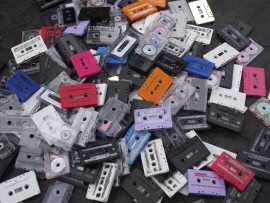 Reject cassettes art and design, recycle