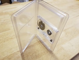 Single clear Flexi cassette wallet case