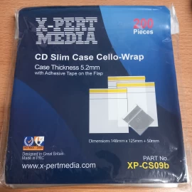 CD Slim Case Cello-Wrap x 200
