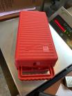 12 Way RED Plastic Cassette Carry Case