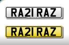 RA21 RAZ number plate 