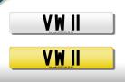 VW 11 number plate