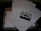 pack 100 sheets of white cassette labels