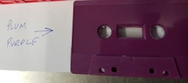 Plum Purple Cassette Tape