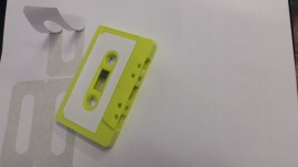 single sheet white 12 up cassette labels