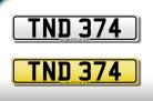 TND 374 number plate
